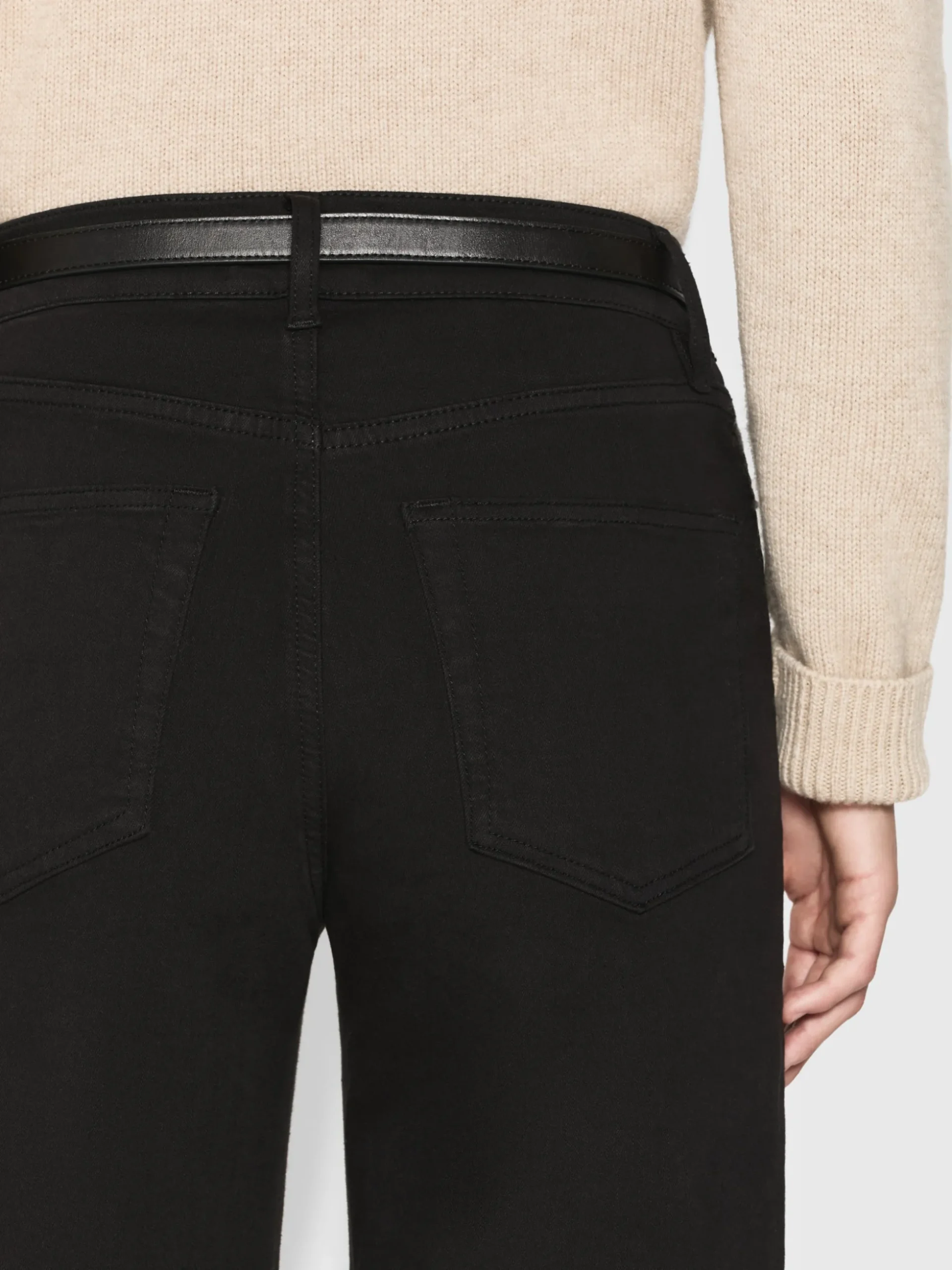 Le Slim Palazzo Long in Black