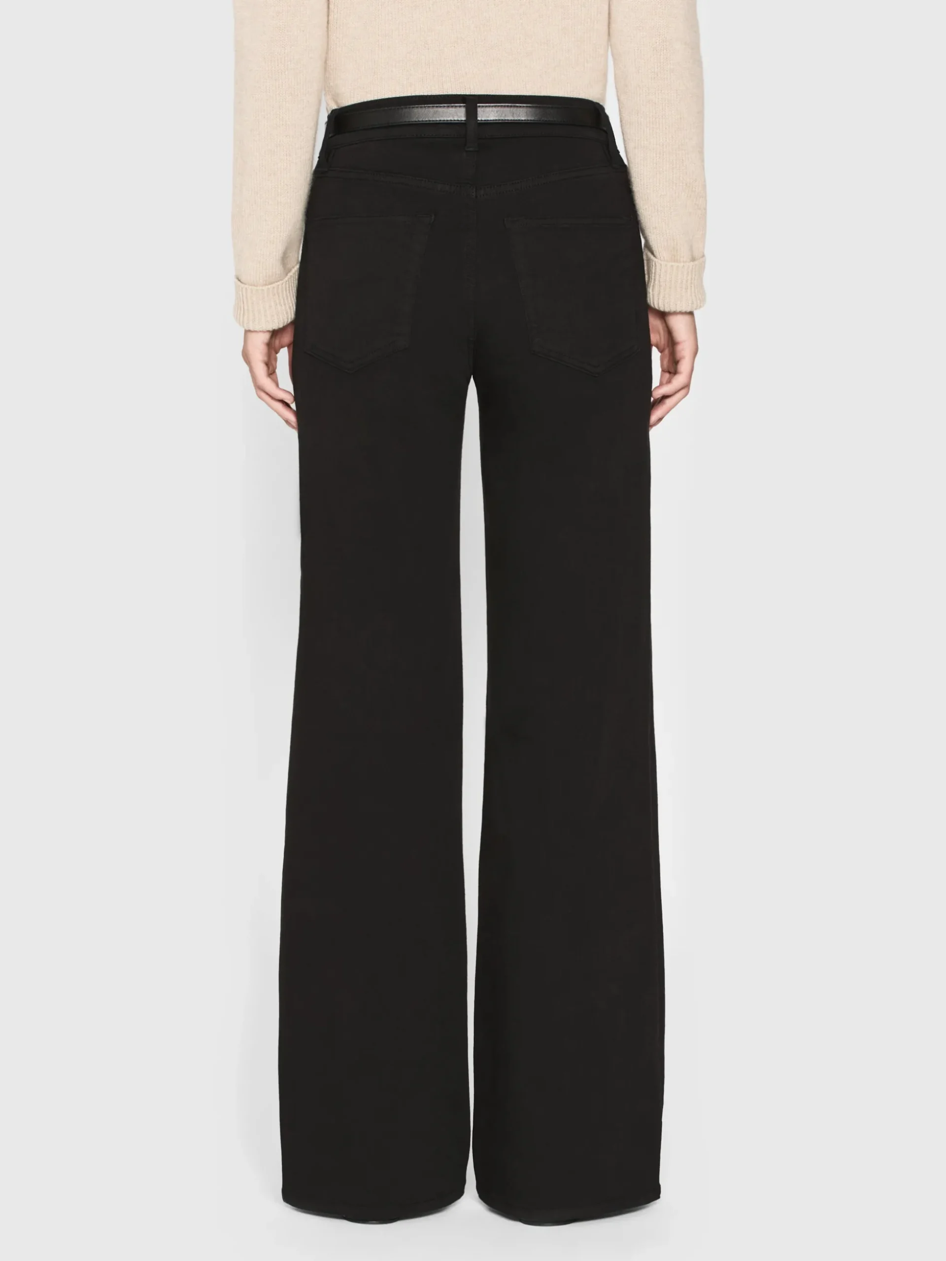 Le Slim Palazzo Long in Black