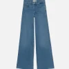 Le Slim Palazzo Raw Fray in Clearwater