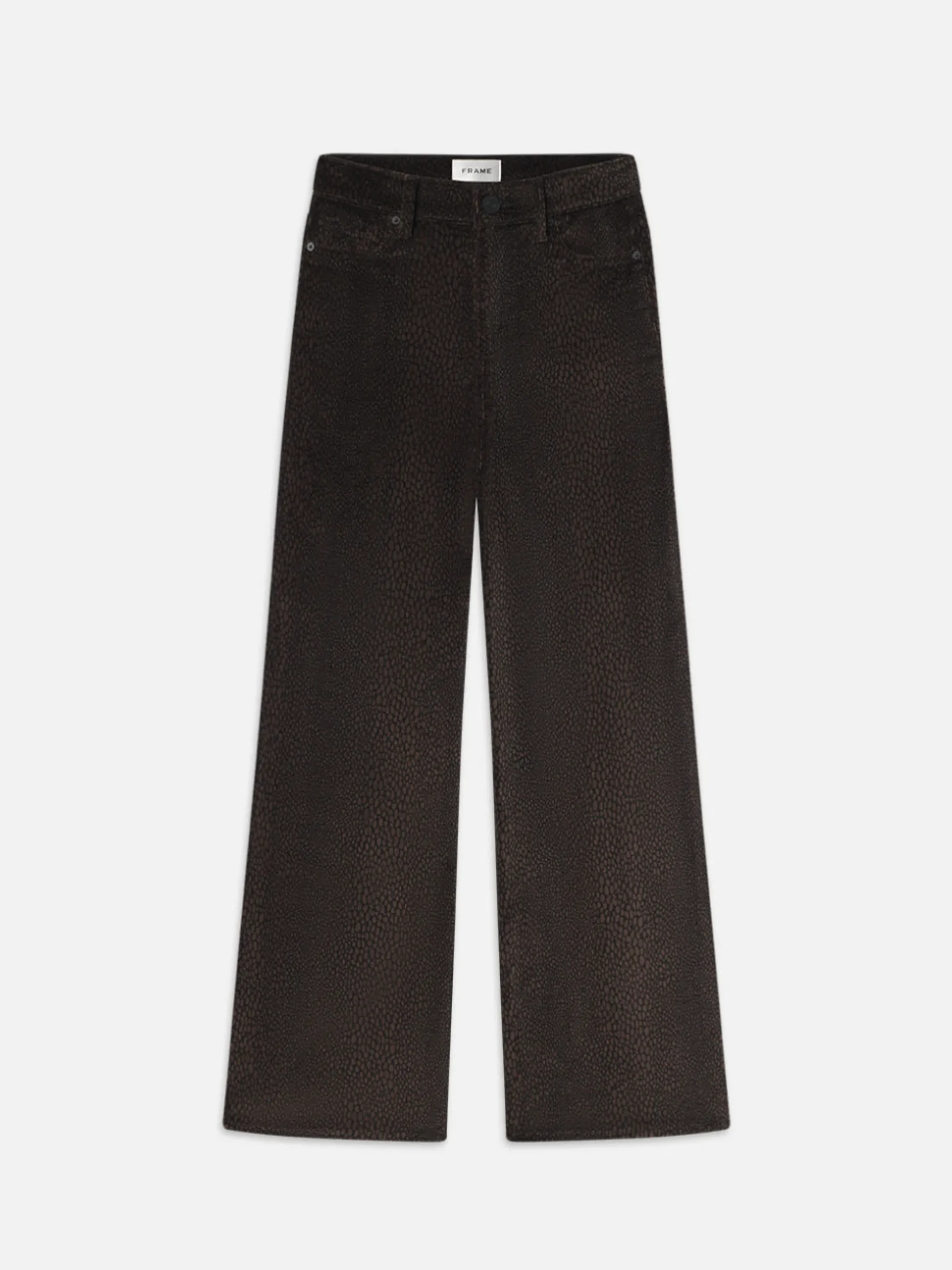 Le Slim Palazzo Velveteen in Panthera