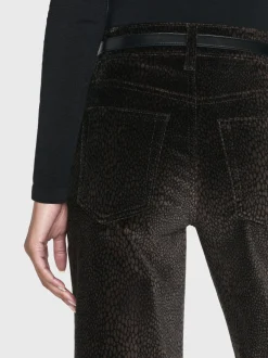 Le Slim Palazzo Velveteen in Panthera
