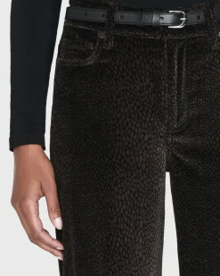 Le Slim Palazzo Velveteen in Panthera