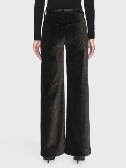 Le Slim Palazzo Velveteen in Panthera
