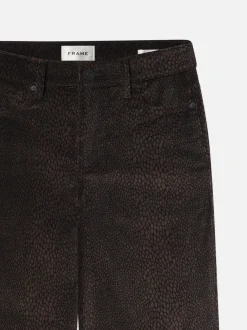 Le Slim Palazzo Velveteen in Panthera
