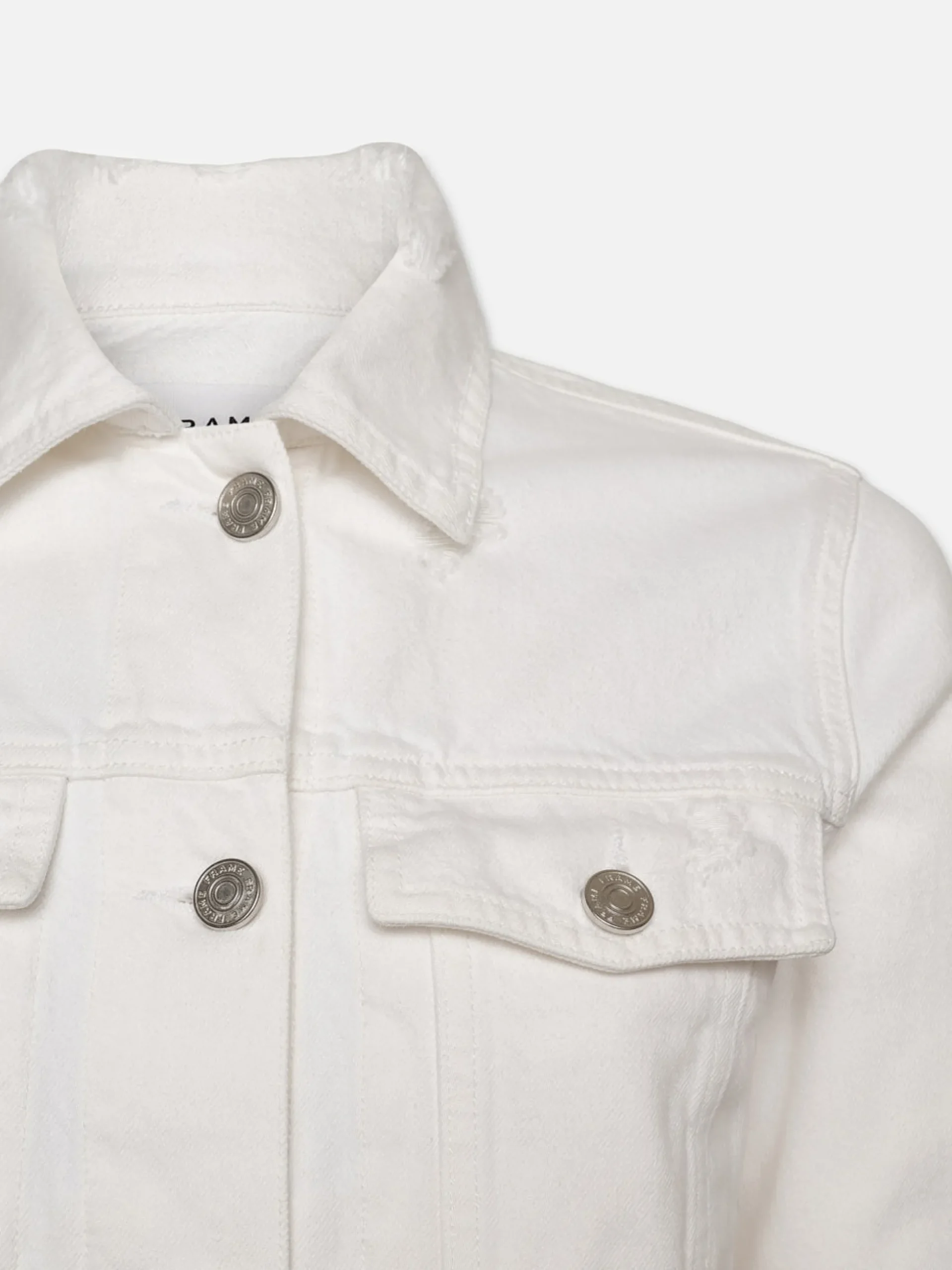 Le Vintage Jacket in White Rips