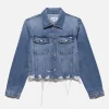 Le Vintage Jacket Raw Hem in Rossum Rips