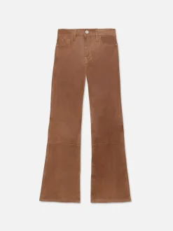 Leather Le Crop Mini Boot in Tobacco