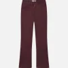 Leather Le Crop Mini Boot in Wine