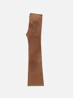 Leather Le Crop Mini Boot in Tobacco