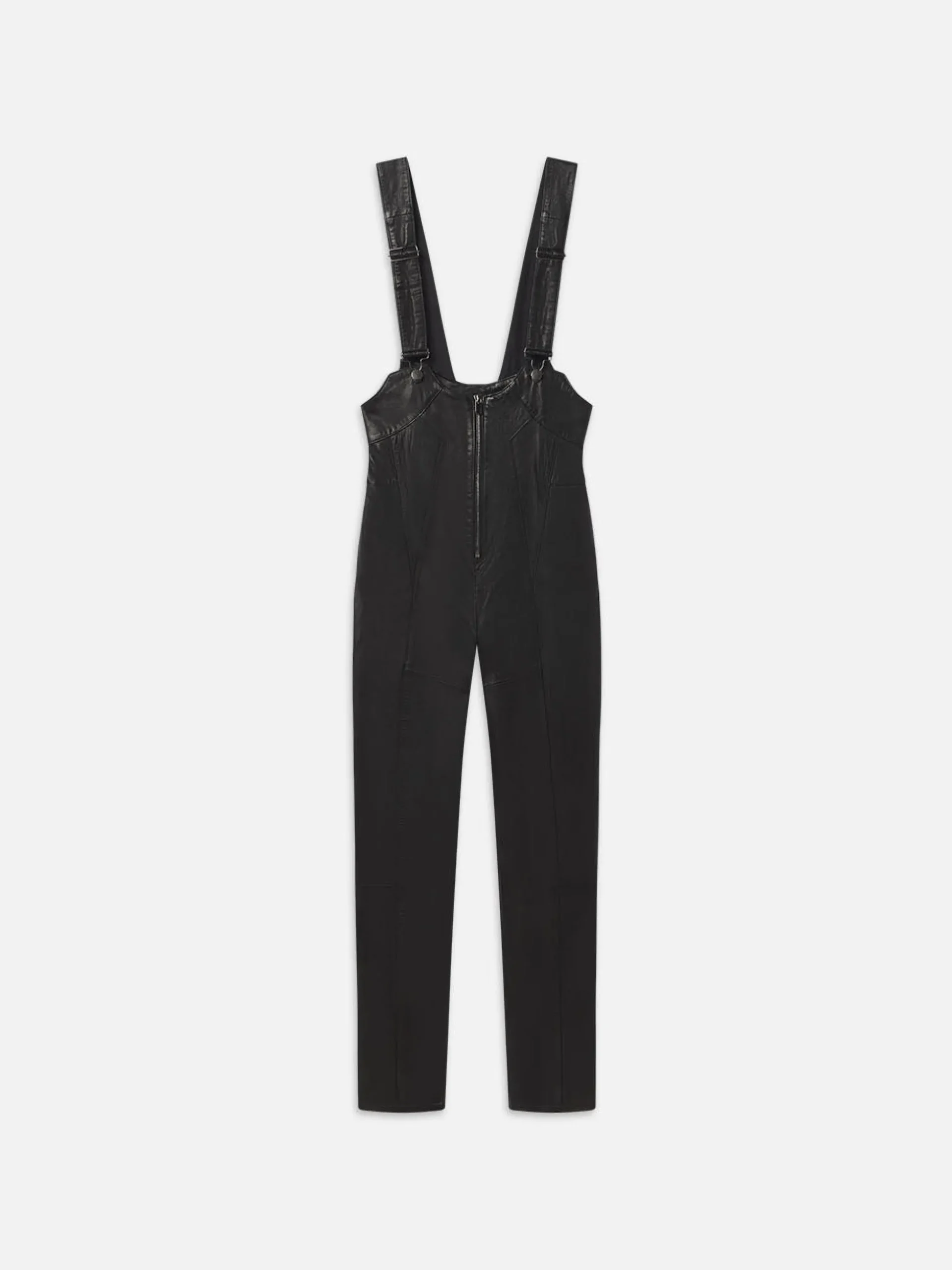 Leather Overall in Black
