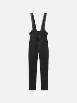 Leather Overall in Black