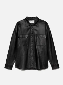Leather Short in Noir