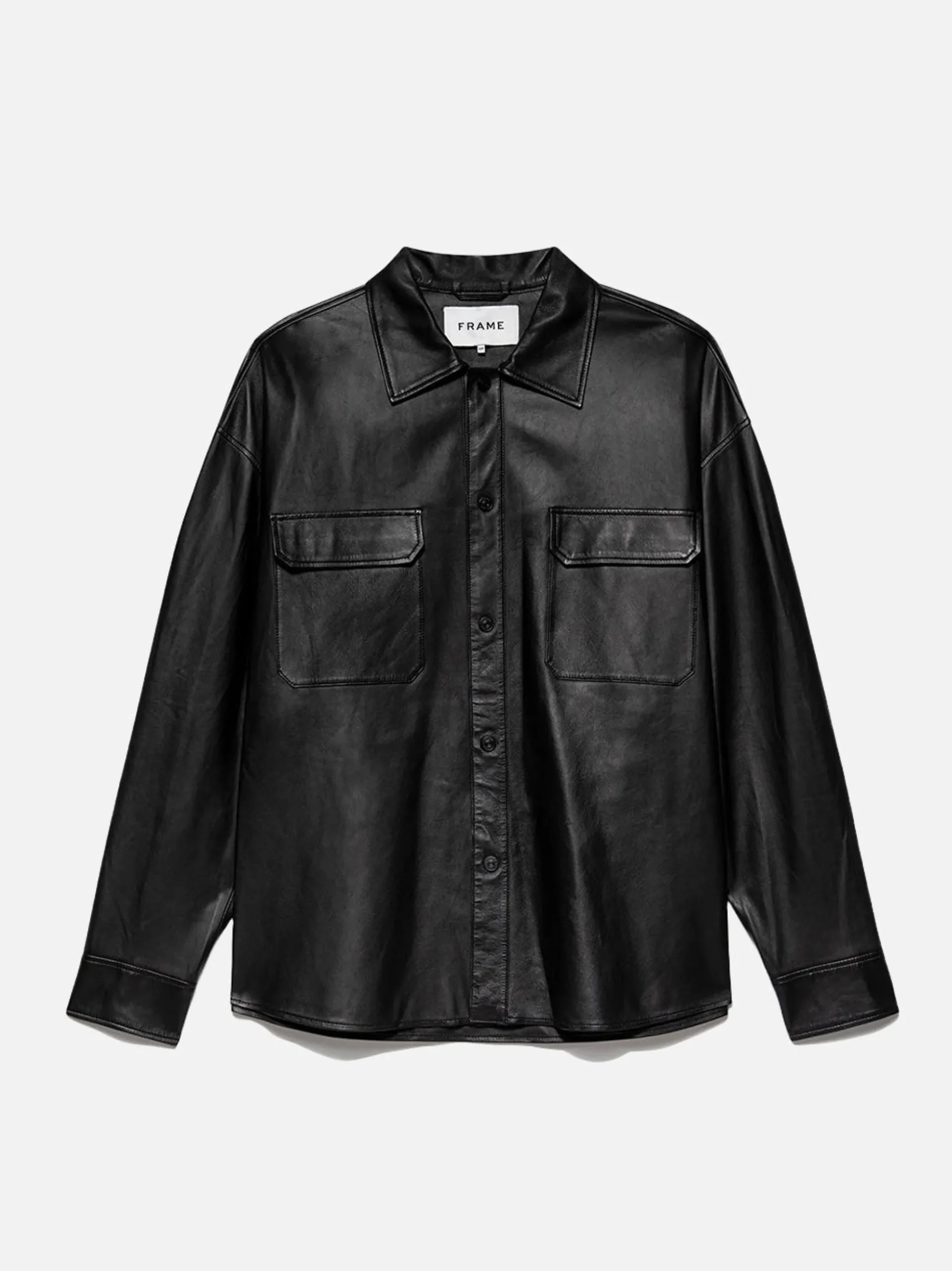 Leather Short in Noir