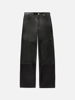 Leather Trouser in Black