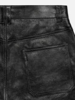 Leather Trouser in Black