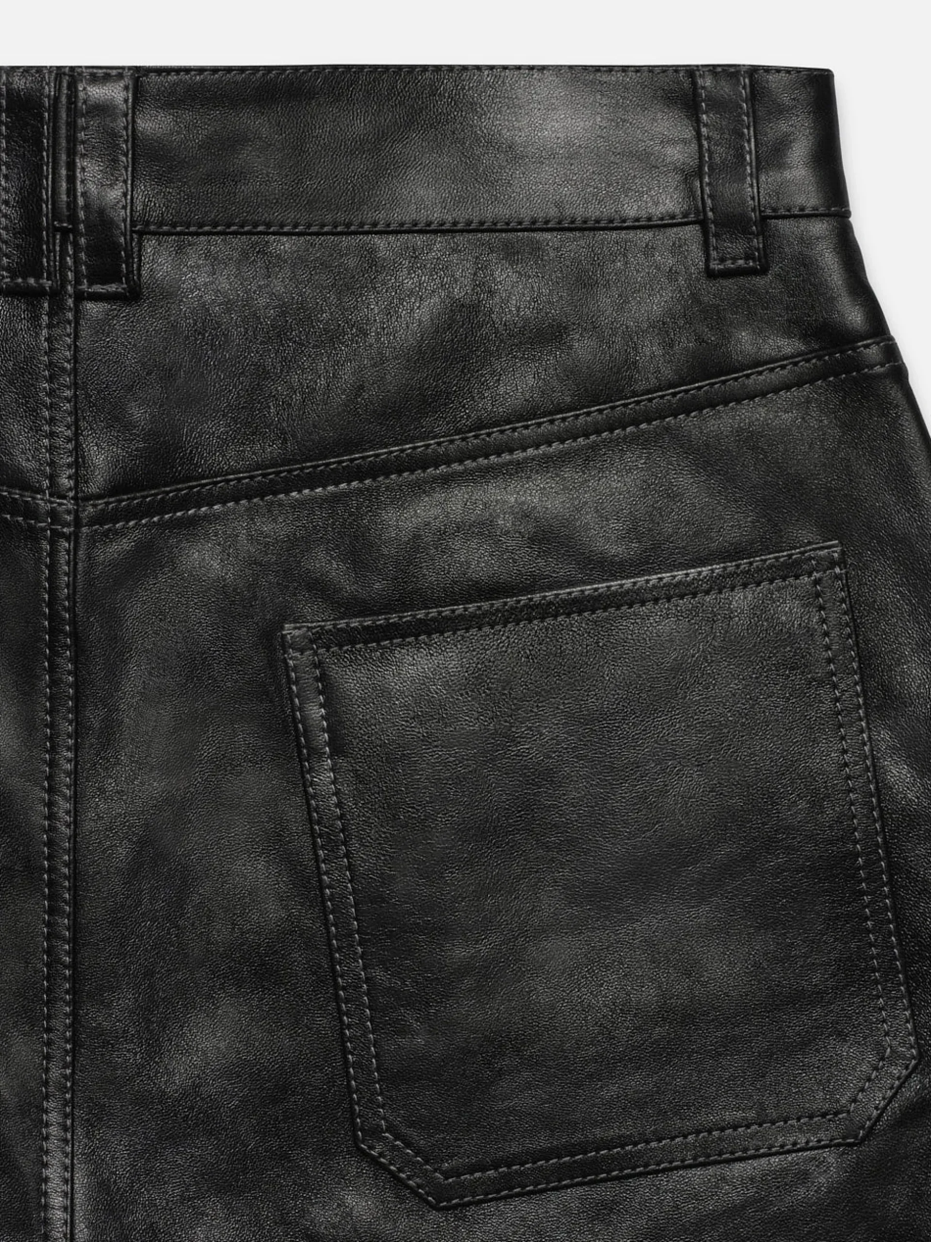 Leather Trouser in Black