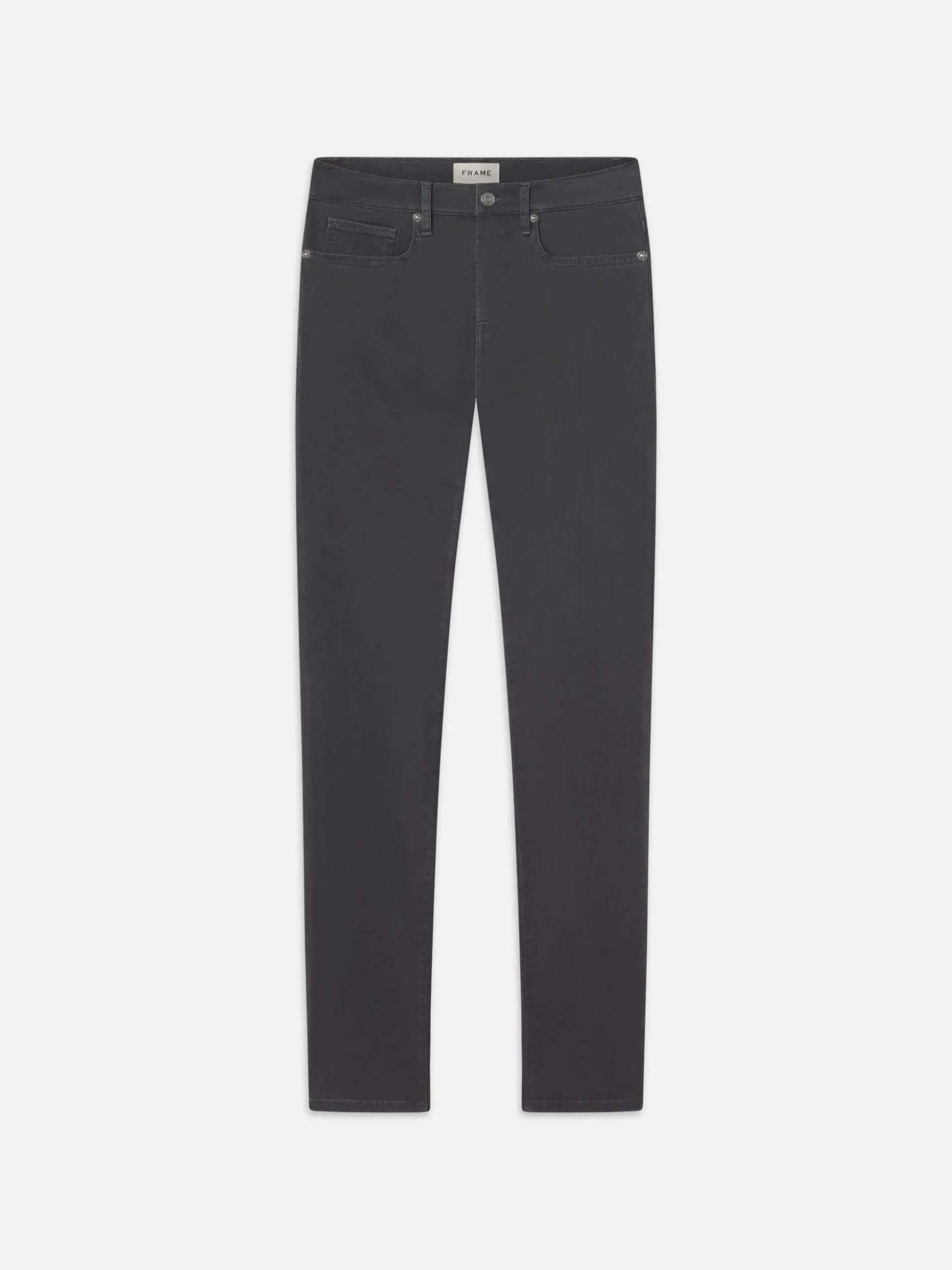 L'Homme Slim Brushed Twill in Slate Gray