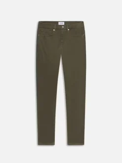 L'Homme Slim Brushed Twill in Dark Olive