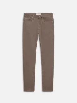 L'Homme Slim Brushed Twill in Dusty Grey
