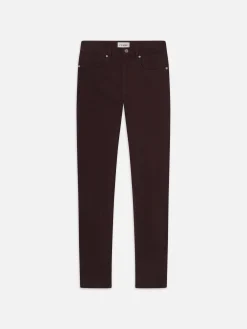 L'Homme Slim Brushed Twill in Wine