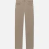 L'Homme Slim Brushed Twill in Stone Beige