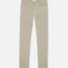 L'Homme Slim Brushed Twill in Mineral Grey