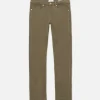 L'Homme Slim Brushed Twill in Bay Leaves