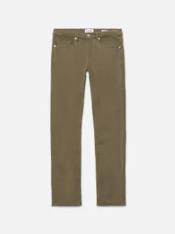 L'Homme Slim Brushed Twill in Bay Leaves
