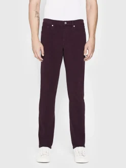 L'Homme Slim Brushed Twill in Wine