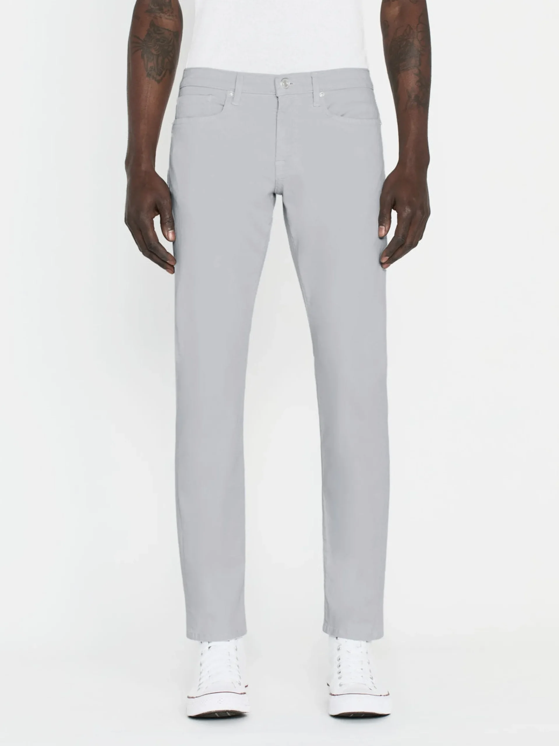 L'Homme Slim Brushed Twill in Ballad Blue