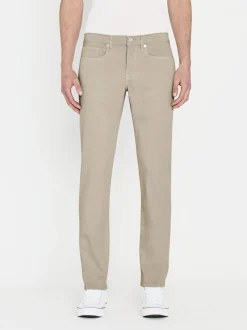 L'Homme Slim Brushed Twill in Mineral Grey