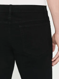 L'Homme Slim Brushed Twill in Noir