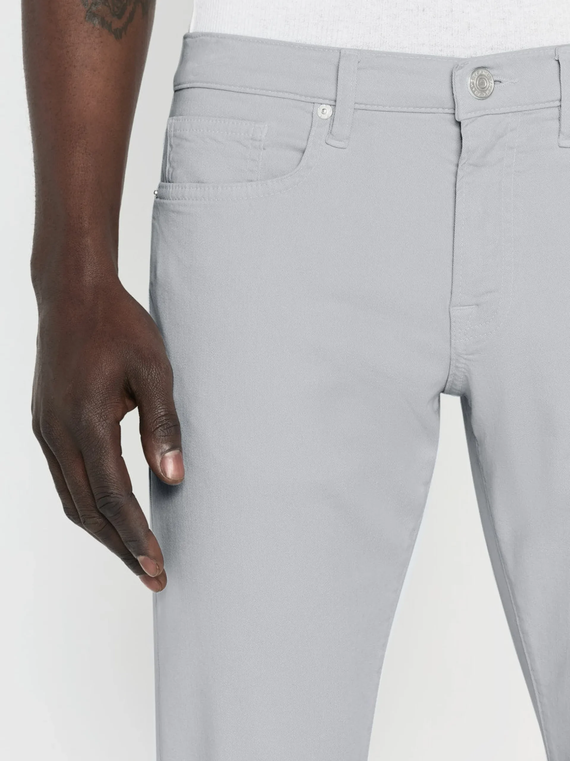 L'Homme Slim Brushed Twill in Ballad Blue