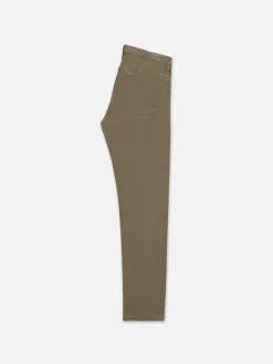 L'Homme Slim Brushed Twill in Bay Leaves