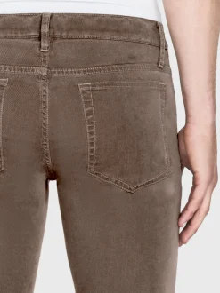 L'Homme Slim Brushed Twill in Dusty Grey