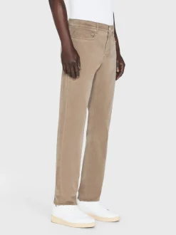 L'Homme Slim Brushed Twill in Dark Khaki