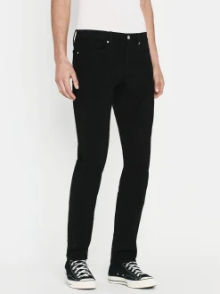 L'Homme Slim Brushed Twill in Noir
