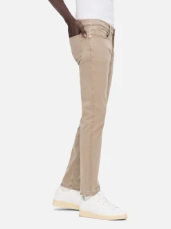L'Homme Slim Brushed Twill in Stone Beige