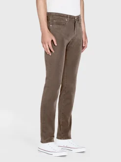 L'Homme Slim Brushed Twill in Dusty Grey