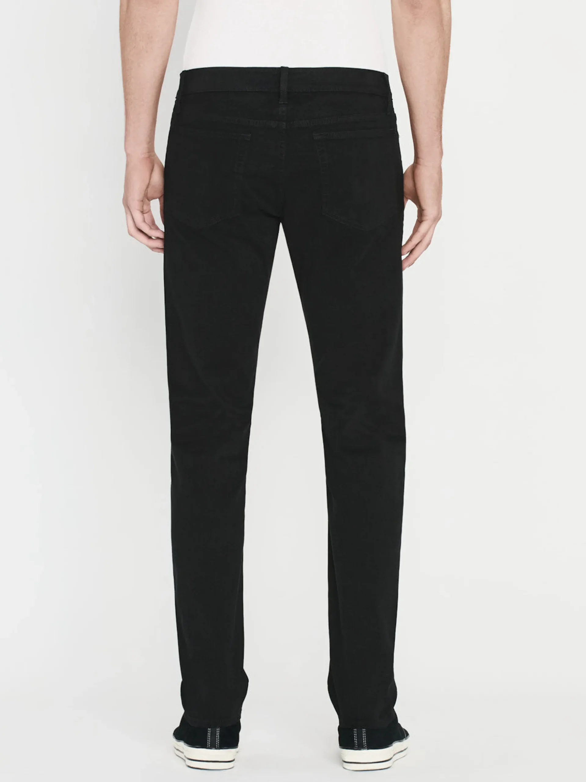 L'Homme Slim Brushed Twill in Noir