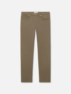 L'Homme Slim Lightweight Twill in Garage Dry Sage