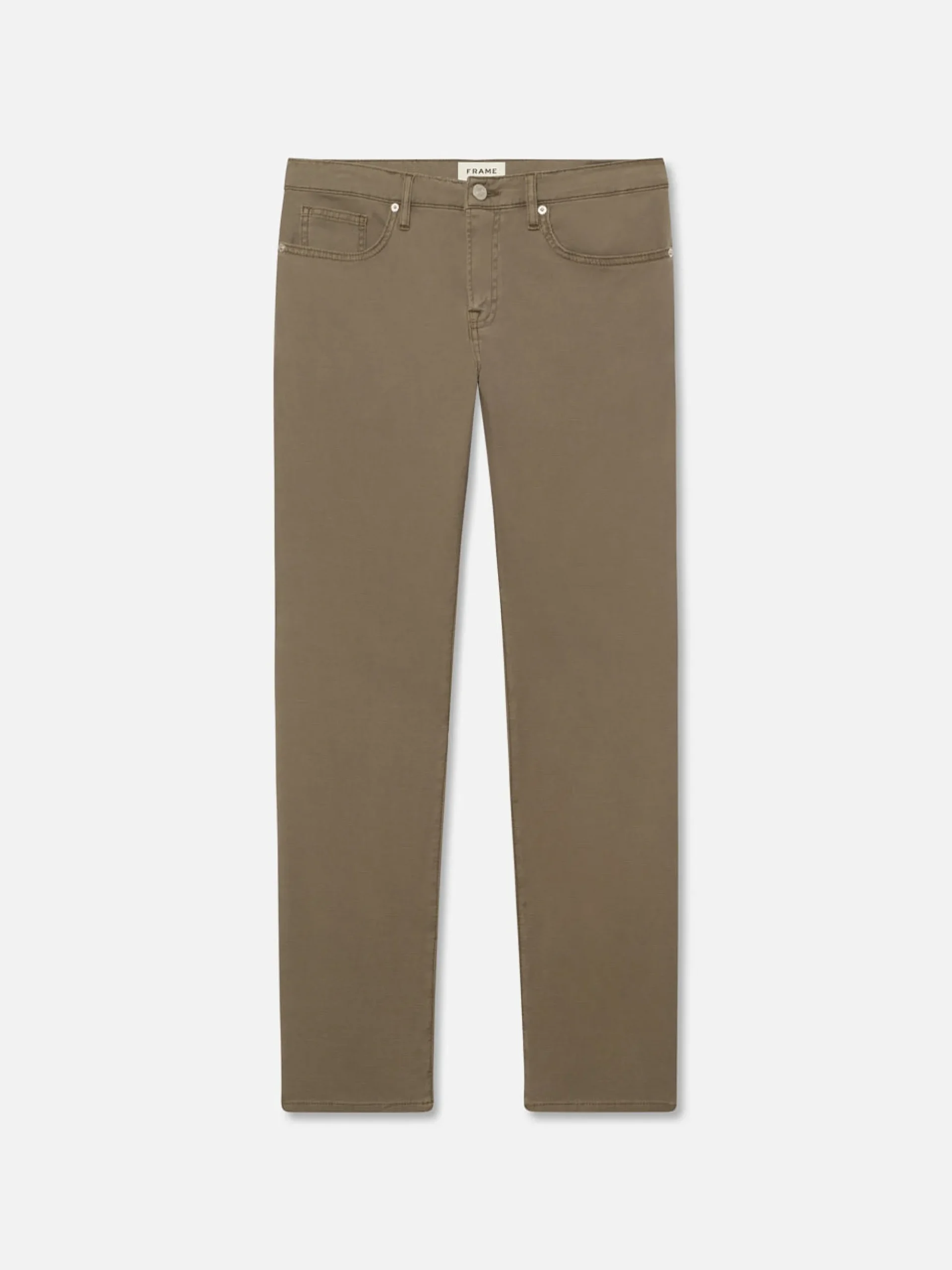L'Homme Slim Lightweight Twill in Garage Dry Sage