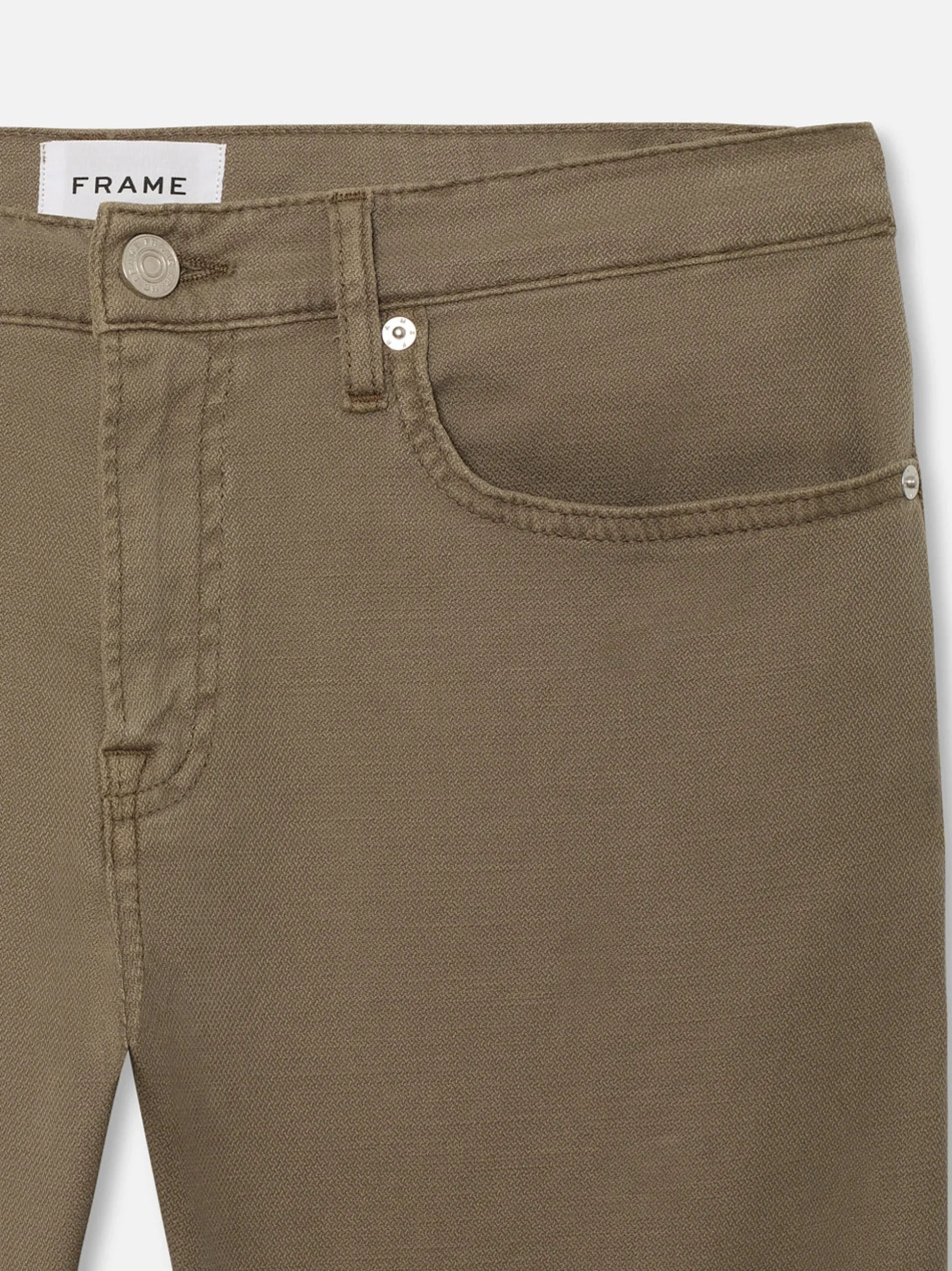 L'Homme Slim Lightweight Twill in Garage Dry Sage