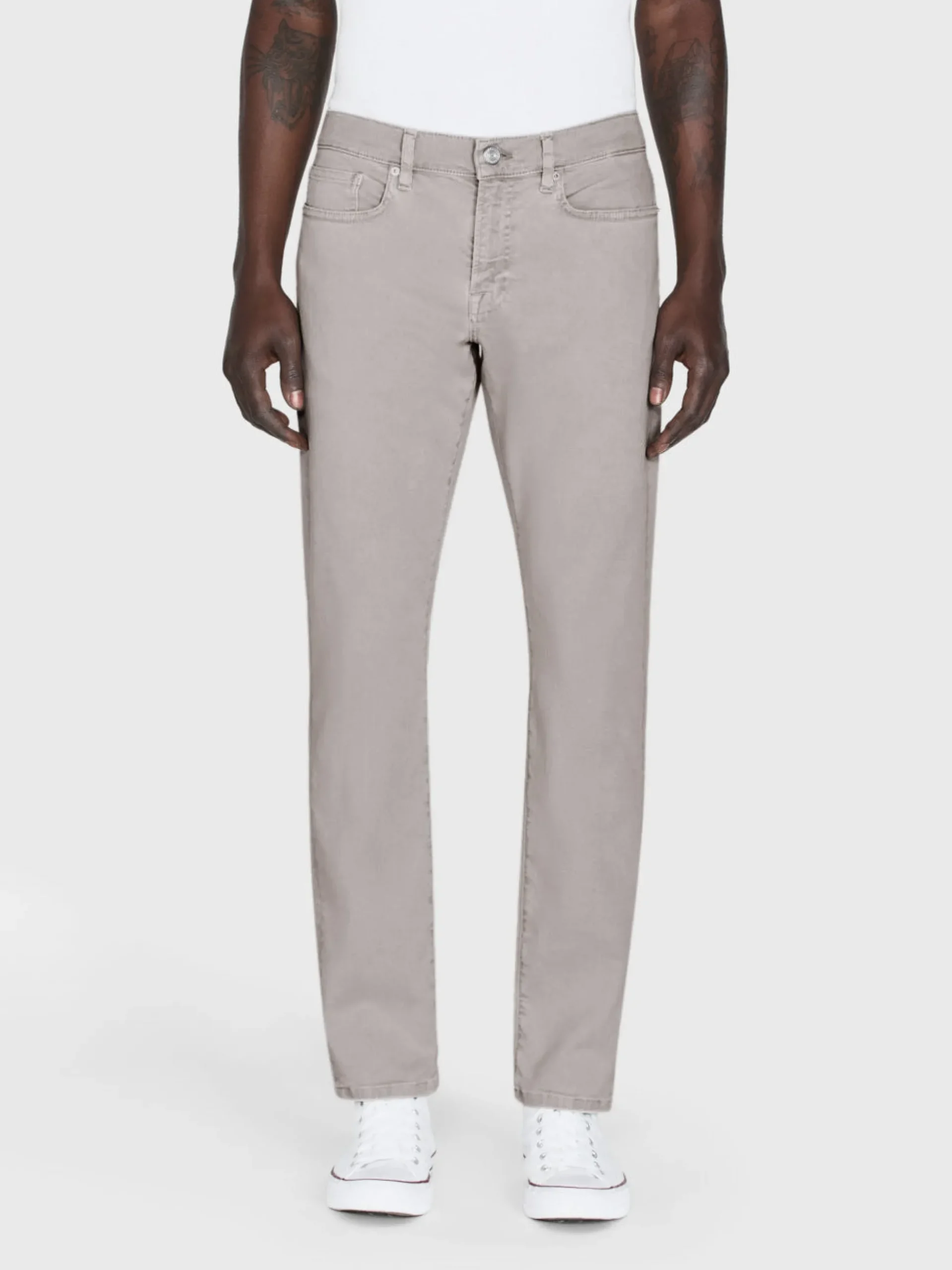 L'Homme Slim Twill in Garage Blue Grey