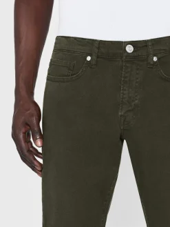 L'Homme Slim Twill in Garage Moss Green