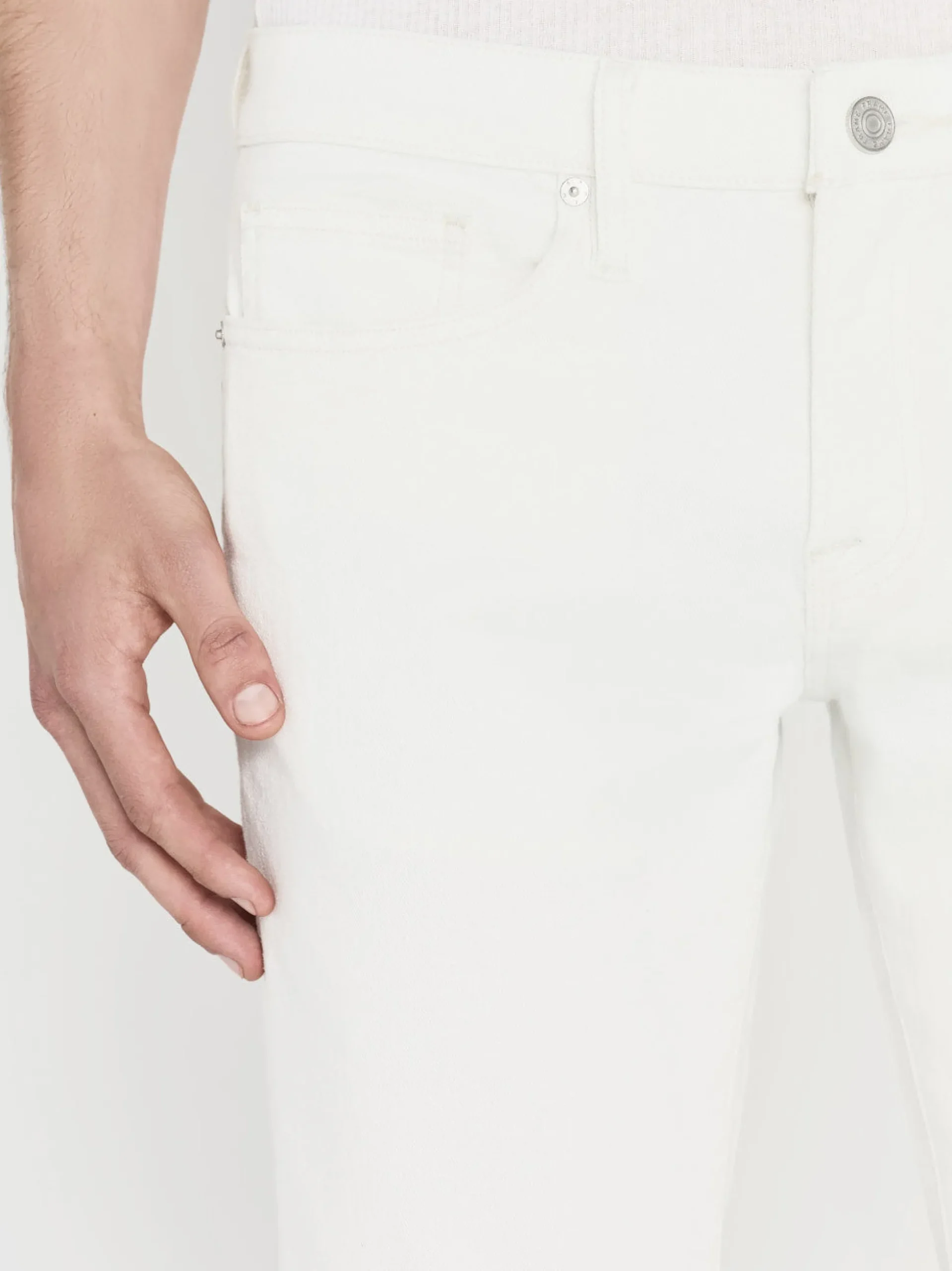 L'Homme Slim Twill in Whisper White