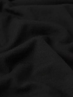 Light Weight Woolen Tee in Black