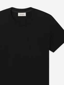 Light Weight Woolen Tee in Black