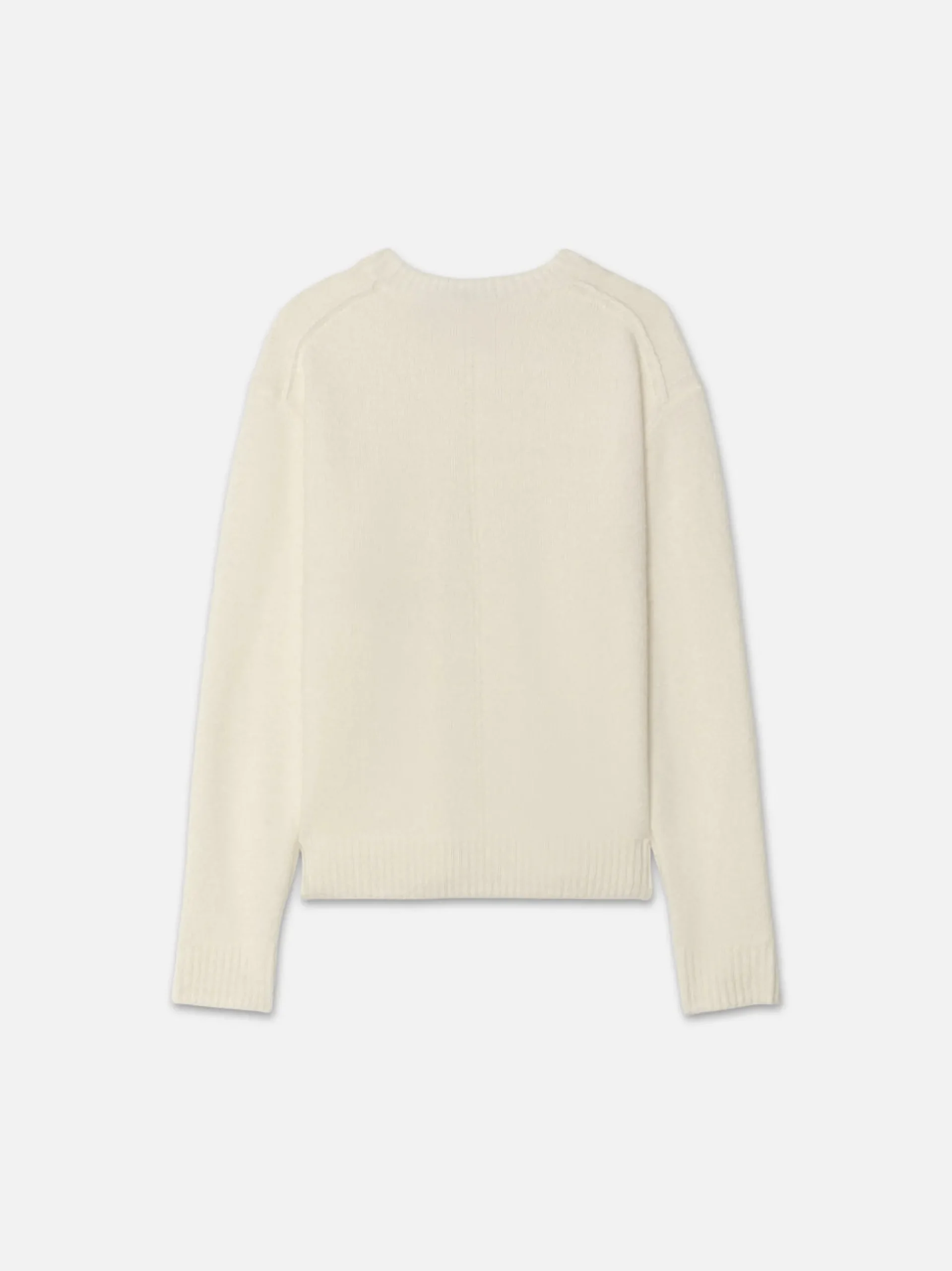 Lightweight Cashmere Silk Sweater in Vanilla