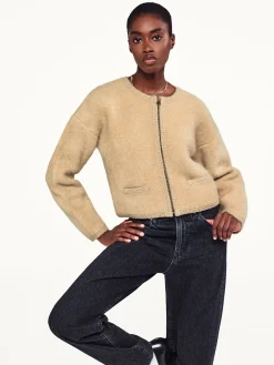 Lofty Crochet Cardi in Wheat